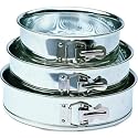 Kaiser Bakeware Tinplate Nested Springform Pans, Set of 3
