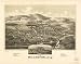 1887 Millerton, N.Y. Drawn & published by L. R. Burleigh. Burleigh Litho. Establishment., large historic panoramic map reprint measured in inches 46x36
