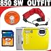 Olympus Stylus 850sw 8mp Digital Camera with 3x Optical Zoom (Yellow) + Deluxe Kit