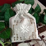 Pack of Six Handmade All Natural Scented Herbal Olive Oil Soaps in Linen Bag