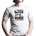I NEVER MET A FISH I COULDN'T CATCH OR A WOMAN I COULDN'T RELEASE T-Shirt - 100% Fine Jersey Combed Cotton MENS/ UNISEX T-Shirt - Sweat Shop Free