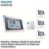 Review  AJ260 / Philips AJ260/05 Weather Station/Radio Controlled Atomic Clock Radio - Synched to National Transmitter for Ultimate Accuracy! - Latest Model!
