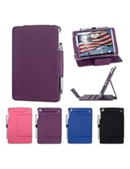 Sports: i-UniK Trio AXS 3G with Wifi 7.85" Touchscreen Quad Core Tablet Mach Speed 1.2 GHZ 16GB (2014 Release T-Mobile 3G) Slim Folio Case [Bonus Stylus] - (Purple) - i-UniK