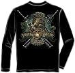 Marine Devil Dog First In Last Out - Military Long Sleeve T-Shirt