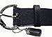 Coach Black Mini Signature Fabric Leather Belt Nickel Hardware
