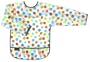Kushies B275-41 Waterproof Bib with Sleeves, White Circle, Toddler