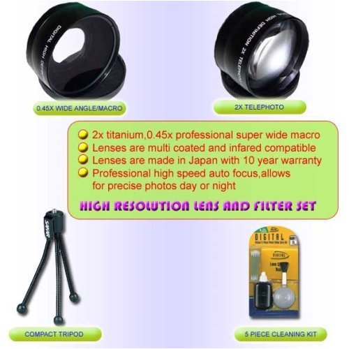 WIDE/TELEPHOTO LENS KIT FOR FUJI S3100 3800 S5100 S5200