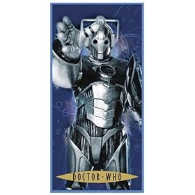 Zap Dr Who Cyberman Printed Towel