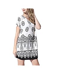 Sexy Scoop Neck Short Sleeves Chiffon Party Dress 