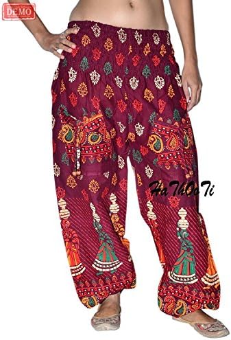 Hathooti - Indian Hippie Yoga Trouser Soft Comfortable Pants unisex