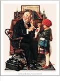 Norman Rockwell (Doctor and the Doll) Art Poster Print - 12 X 15