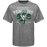 Old Time Hockey Pittsburgh Penguins Archer St. Patrick's Premium T-Shirt - Ash (Medium)