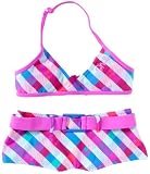 O'Neill Kinder Bikini CHECKMAID HALTER, BLUE AOP W/ PIN, 176