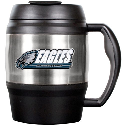 NFL Philadelphia Eagles 52-Ounce Stainless Steel Macho Travel Mug with Bottle Opener