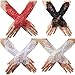 King so Sexy Fingerless Pearl Lace Satin Gloves Bride Wedding Party Costume