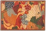 Laser Printed Split Bamboo 2' x 3' Veranda Rug