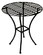 PTC Home & Garden Bistro Round Table, Black