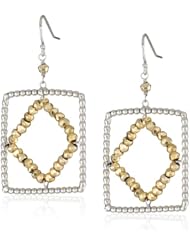 Zoe B. "Golden Pyrite" Sterling Silver Golden Pyrite Geometric Earrings