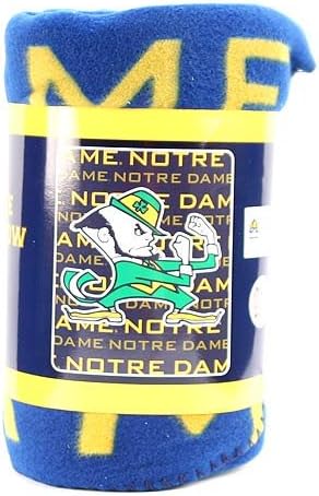 Notre Dame Fighting Irish NCAA Light Weight Fleece Blanket (031 Series) (50""x60"")