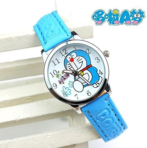 Chris G Dodge 2016 Hot Cartoon Leather Doraemon Watch Children Kids Childhood Memories Simple Leisure Novelty Creative Gift Table