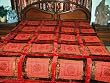 Velvet Mirror Embroidery Sari Tapestry Bedspread Coverlet Throw