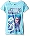 STAR WARS Big Girls' BB-8 and Rey Girls 7-16 Short Sleeve Graphic Tee, Cancun, X-Large-16