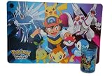2 tlg. Set Unterlage Pokemon + Trinkbecher Tasse Tischunterlage Pokémon Pikachu
