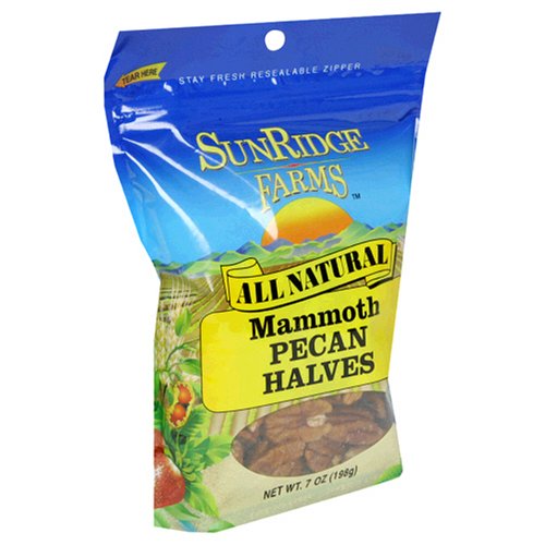 Sunridge Farms Pecan Halves, 7-Ounce Bags (Pack of 6) by SunRidge Farms