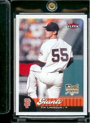 2007 Fleer Baseball # 428 Tim Lincecum RC - Rookie Card - Giants - MLB Trading Card