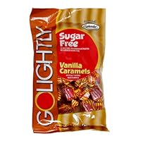 GoLightly Sugar-Free Candy, Vanilla Caramel, 3.5-Ounces (Pack of 12)