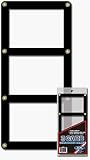 read full review BCW Triple Card Screwdown Holder - Black Border - Baseball, Football, Basketball, Hockey, Nascar, Sportscards, Gaming & Trading Cards Collecting Supplies