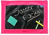 Princess Linens Doodlebugz Chalk Talk Chalkboard Placemat Hot Pink
