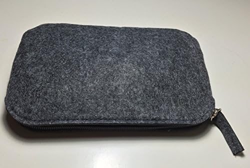 Felt Organizing Bag, (6"*4") with Three Colors (Grey, Dark Grey, Green) for Make-up, Jewelry, and All Accessories -The Bag Is Simple, Convenient, and Eco-friendly. (Dark Grey)