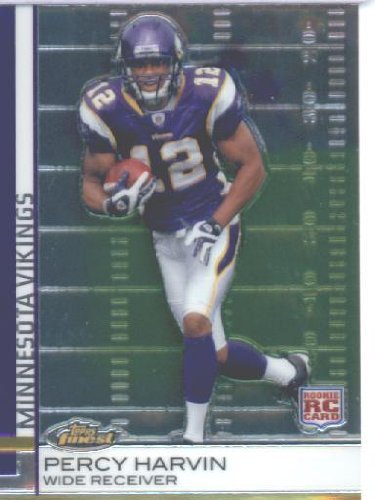 2009 Topps Finest Football Rookie Card #73 Percy Harvin Minnesota Vikings Shipped In Protective ScrewDown Display Case!