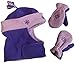 N'Ice Caps Girls Wrap Around Micro Fleece Embroidered Set