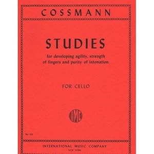 Cossmann-Studies For Development of Agility of Fingers For Cello. Published by International Music