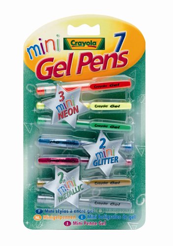 Childrens Toyshop  Toys : Crayola Mini Gel Pens (7 Pack)