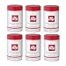 illy Caffe Normale Whole Bean Coffee (Medium Roast, Red Top). Box of six 8.8oz coffee cans.