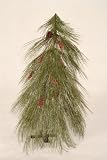 3' Frosted Augusta Long Needle Pine Cone/Berry Artificial Christmas Tree