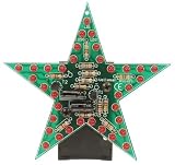 LED Flashing Holiday Star Kit, Red