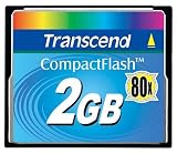 Transcend TS2GCF80 2GB 80x Type I Compact Flash Card