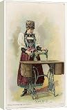 Box Canvas Print of SEWING IN SWITZERLAND from Mary Evans
