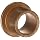 Bunting Bearings EF040604 1/4" Bore x 3/8" OD x 1/4" Length 1/2" Flange OD x 1/16" Flange Thickness Powdered Metal SAE 841 Flanged Bearings