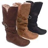 Zen Microsuede Fashion Boots w/Faux Fur Lining