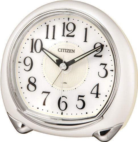 CITIZEN (シチズン) 目覚し時計 トリアーノ 白パール色 8RE641-003 