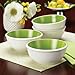Rachael Ray Dinnerware Rise 4-Piece Stoneware Cereal Bowl Set, Green