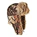 Mad Bomber Kids Lil' Mossy Oak Camo Saddlecloth Pilot Bomber Cap Real Rabbit Fur Trapper Hunting Cap