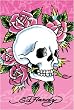 Ed Hardy - Tattoo Poster (Pink Skull & Roses) (Size: 24" x 36")
