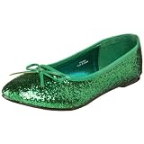Funtasma By Pleaser Women's Star-16G Flat,Green Glitter,8 M US