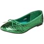 Funtasma by Pleaser Women's Star-16G Flat,Green Glitter,8 M US